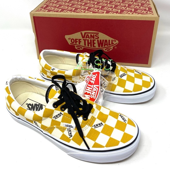 Vans Other - 🌿 SPRING SALE 🌿 VANS Era Big Check Yellow Canvas Men’s Sneakers VN0A4U39WYT
